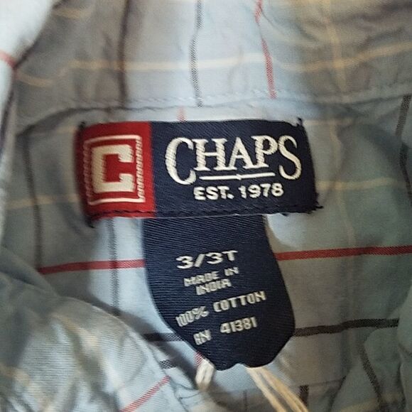 CHAPS button down shirt with vest size 3 / 3T - Picture 3 of 6